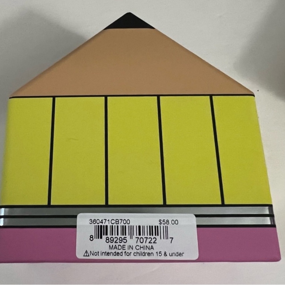 Betsey Johnson Yellow and Pink Pencil Set - Picture 5 of 6